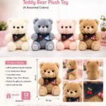 Plush Bear Keychain, MOQ-12, PLK-28