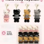 Plush Kitty Keychn, MOQ-12, PLK-35