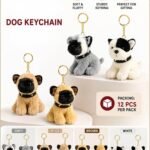 Plush Dog Keychain, MOQ-12, PLK-36