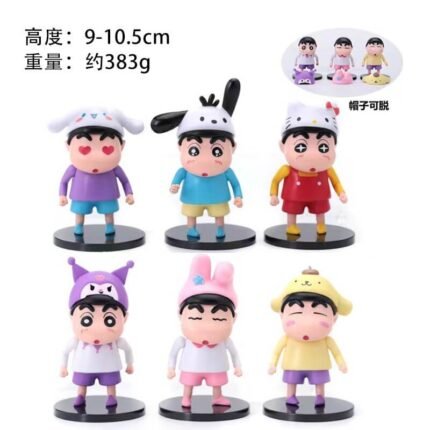Shinchan Set of 6 Figures 10cm - S53
