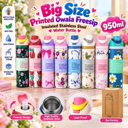 Printed Owala Stainless Steel Water Bottle 710ml, MOQ-3, WB-04